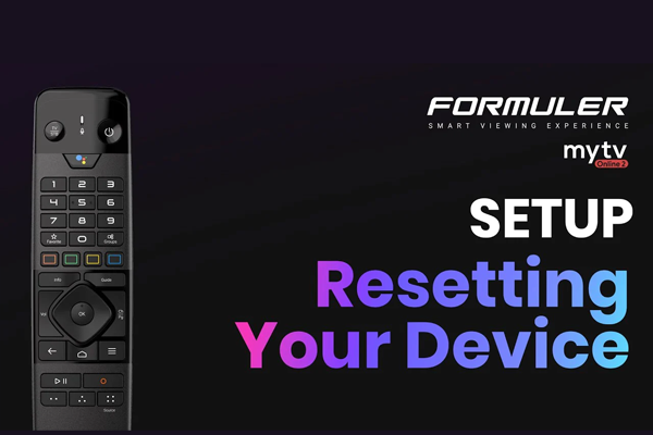 Factory Reset Instructions for Formuler Devices